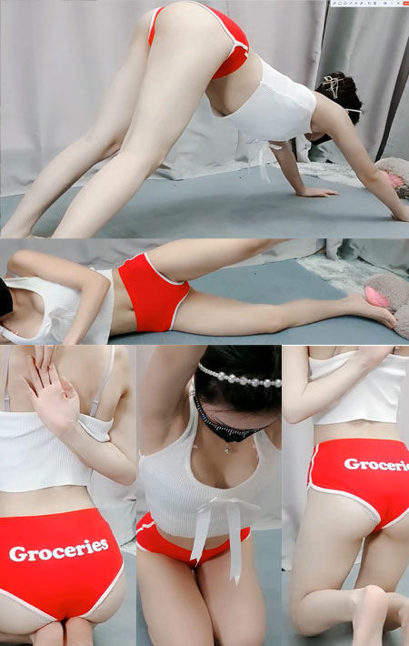 美女超短热裤瑜伽6