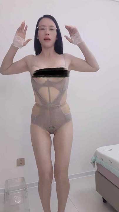 抖音 妍姐姐 极品高挑丝袜眼镜御姐，付费定制12V【2.38G】