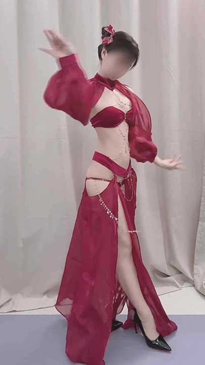 推特 小乔 以安 大学舞蹈生最新贺岁付费长舞蹈8V【0.4G】